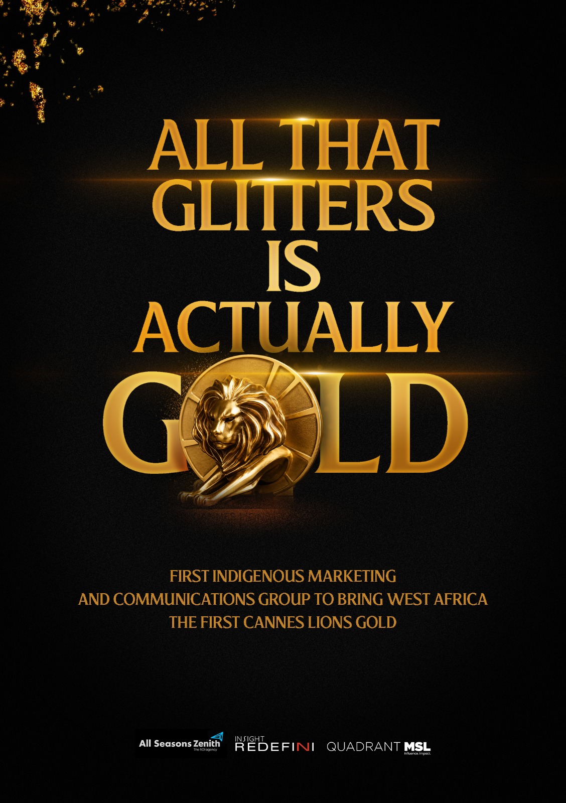 Cannes Lions Gold Win Reinforces Insight Redefini's Vision for World-Class African Creativity