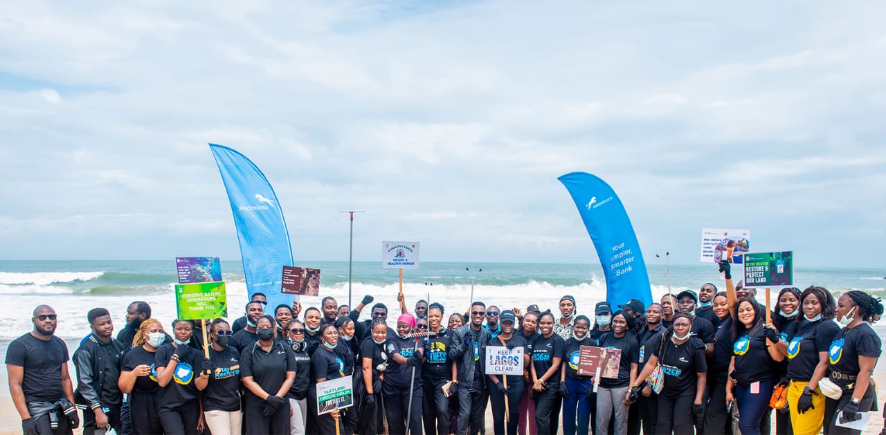 Union Bank employees promote cleaner waterways and coastlines with beach cleanup