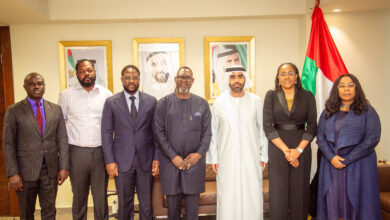 Courtesy visit of Dr. Taiwo Afolabi, Chairman, SIFAX Group, to the United Arab Emirates (UAE) Consulate in Lagos.